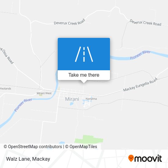 Walz Lane map