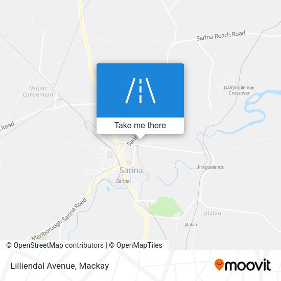 Lilliendal Avenue map