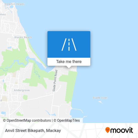 Anvil Street Bikepath map