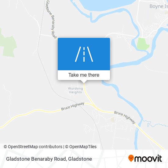 Gladstone Benaraby Road map