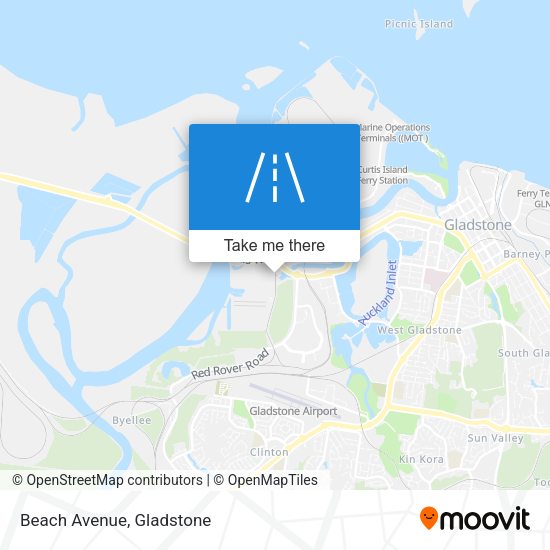 Beach Avenue map