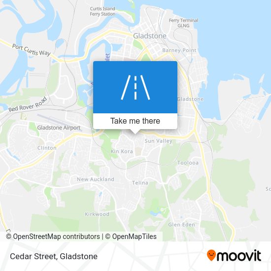 Cedar Street map