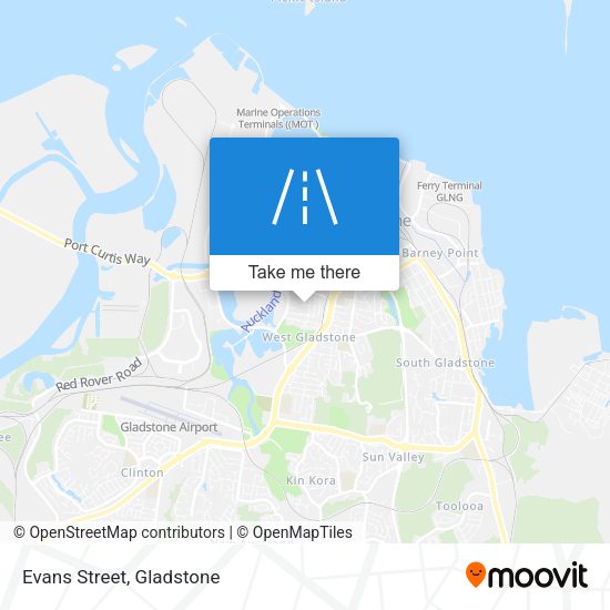 Evans Street map
