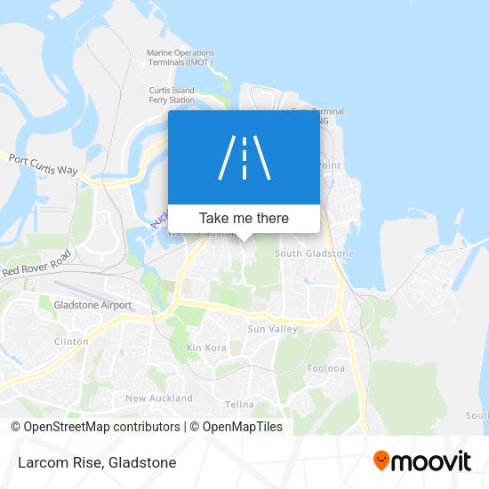 Larcom Rise map