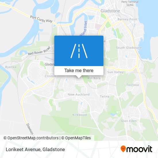 Lorikeet Avenue map