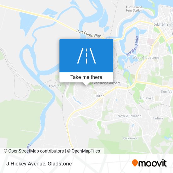 J Hickey Avenue map