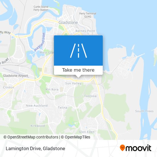 Lamington Drive map