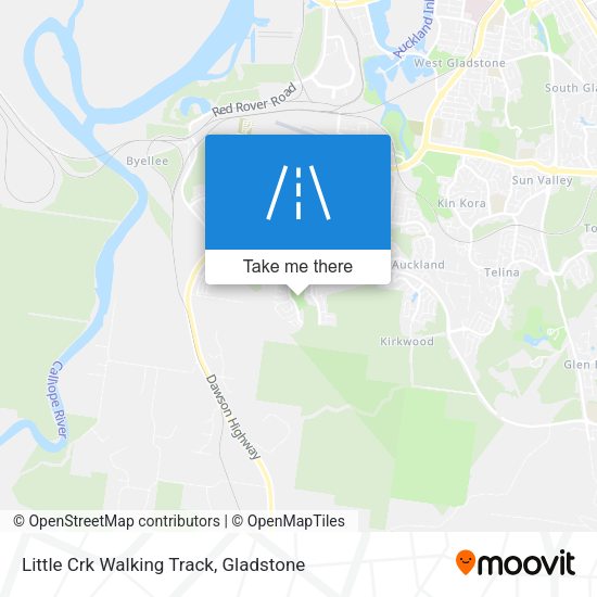 Little Crk Walking Track map