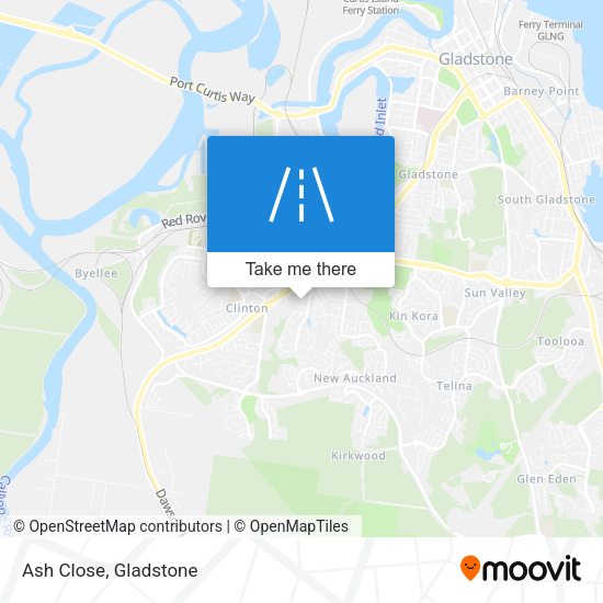 Ash Close map