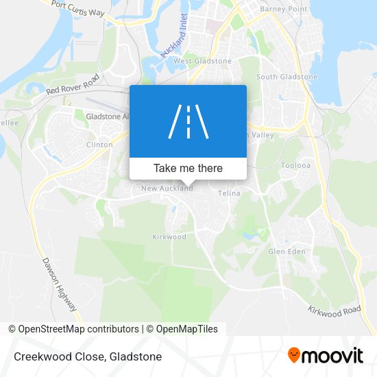 Creekwood Close map