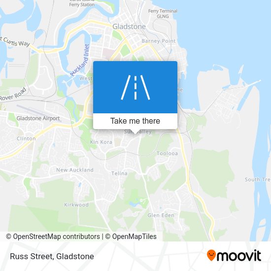 Russ Street map