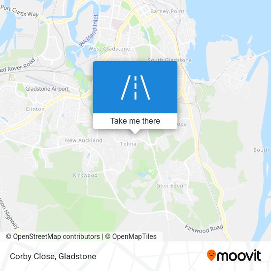 Corby Close map