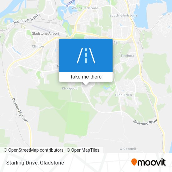Starling Drive map