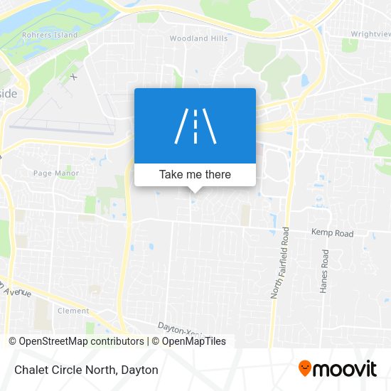 Chalet Circle North map