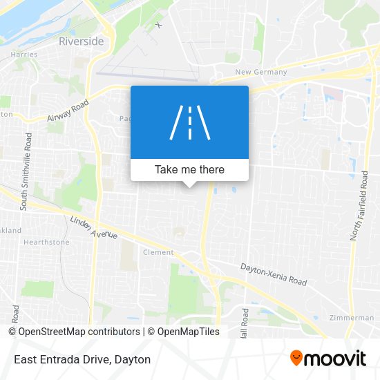 East Entrada Drive map