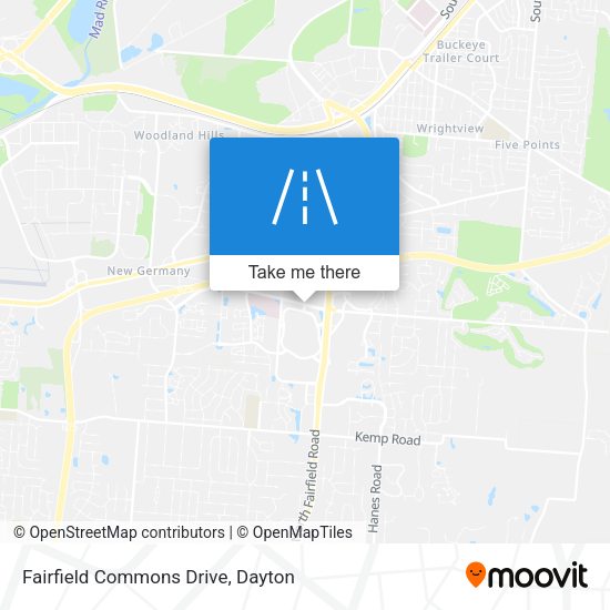 Fairfield Commons Drive map
