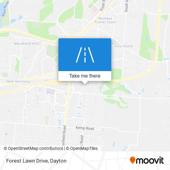 Forest Lawn Drive map