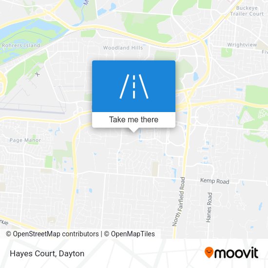 Mapa de Hayes Court