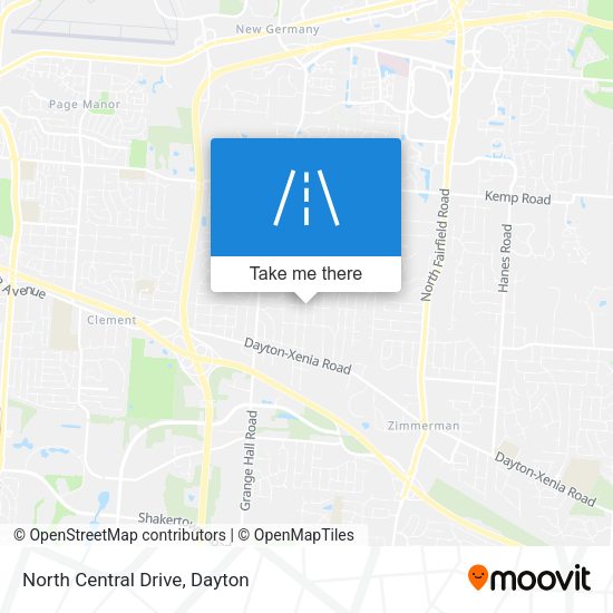 North Central Drive map
