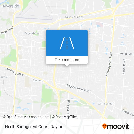 North Springcrest Court map