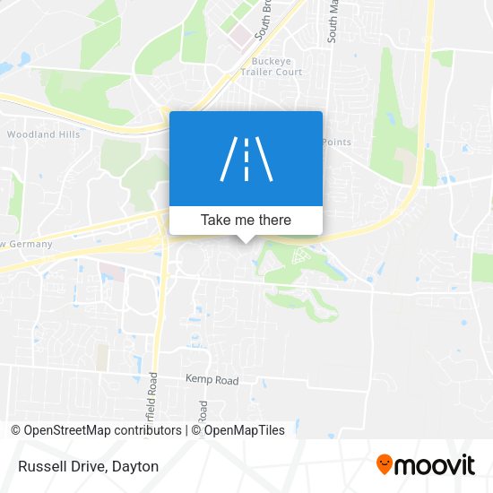 Mapa de Russell Drive