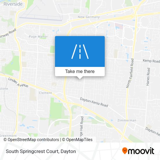 Mapa de South Springcrest Court