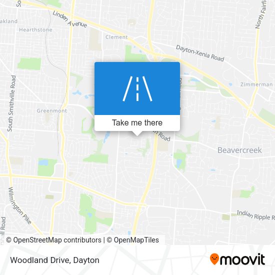 Mapa de Woodland Drive