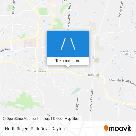 North Regent Park Drive map