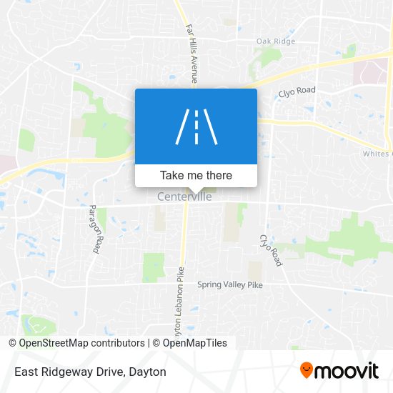Mapa de East Ridgeway Drive