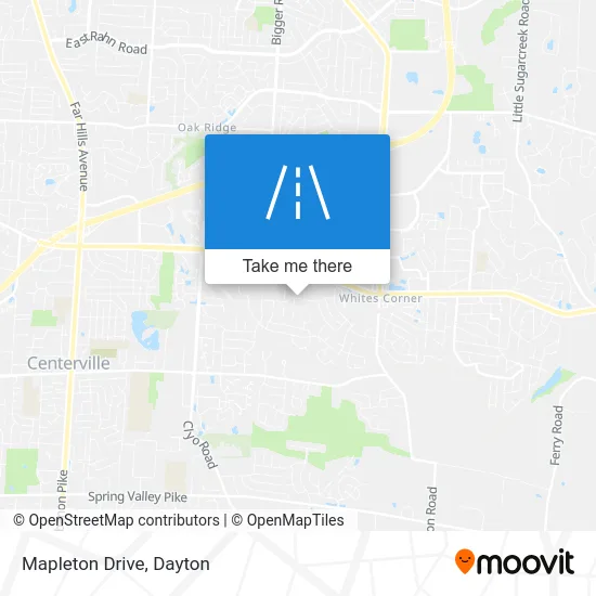 Mapleton Drive map