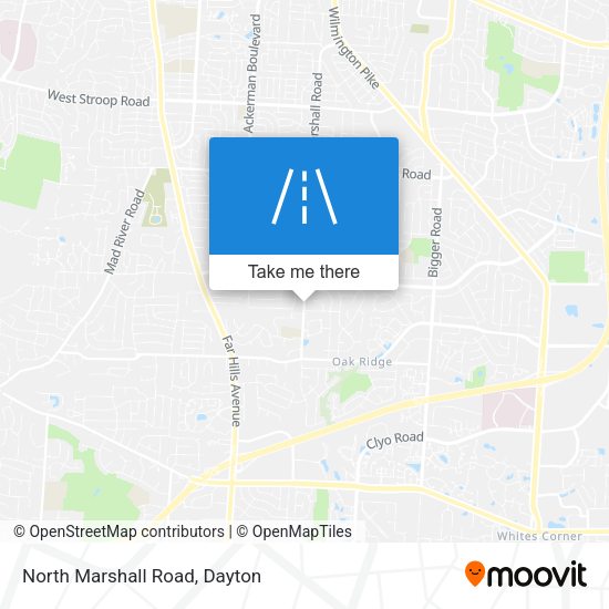 North Marshall Road map
