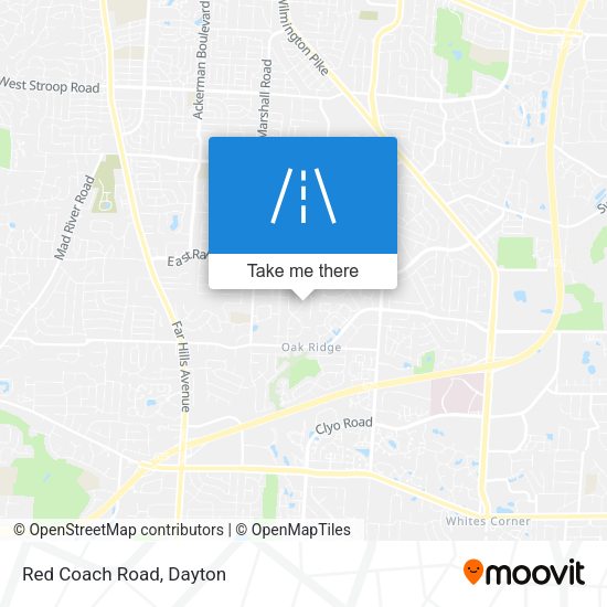 Mapa de Red Coach Road