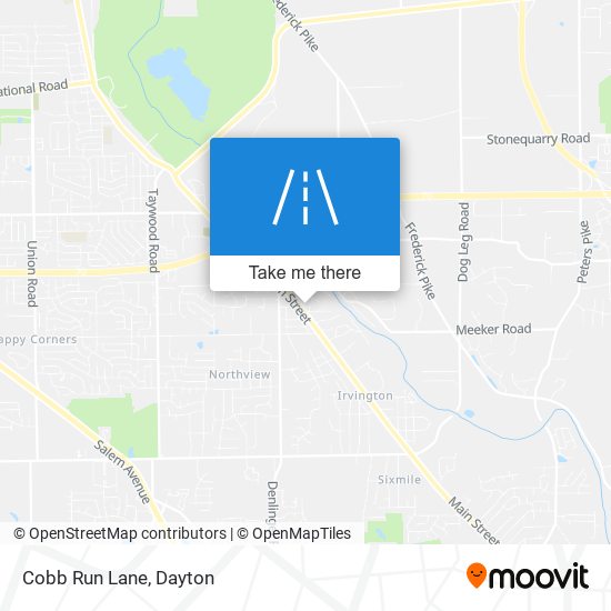 Cobb Run Lane map