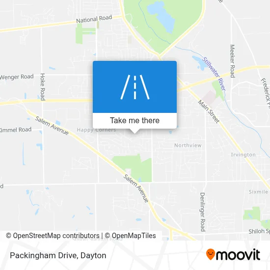 Packingham Drive map