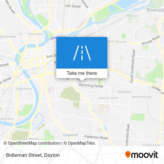 Mapa de Bidleman Street