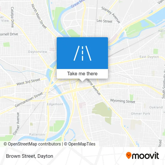 Brown Street map