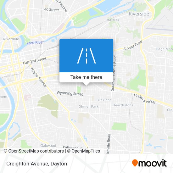 Creighton Avenue map