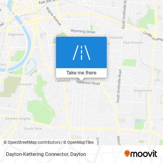 Dayton-Kettering Connector map
