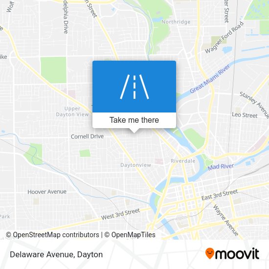 Mapa de Delaware Avenue