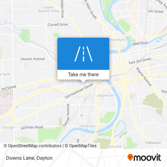 Mapa de Downs Lane