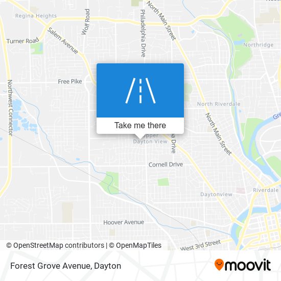 Forest Grove Avenue map