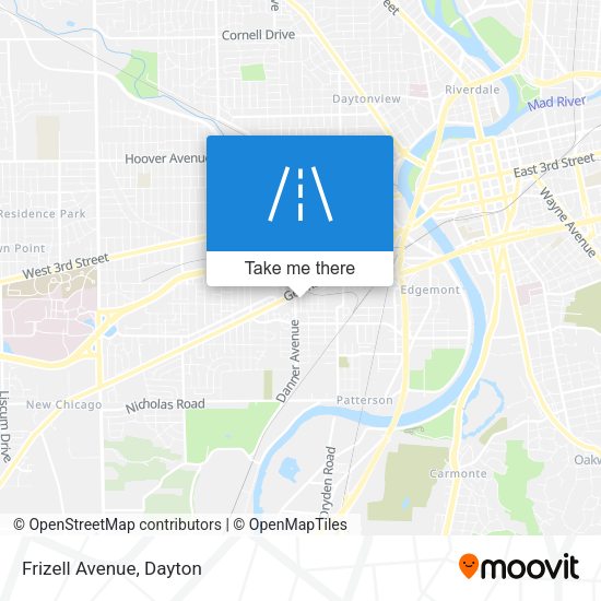Mapa de Frizell Avenue