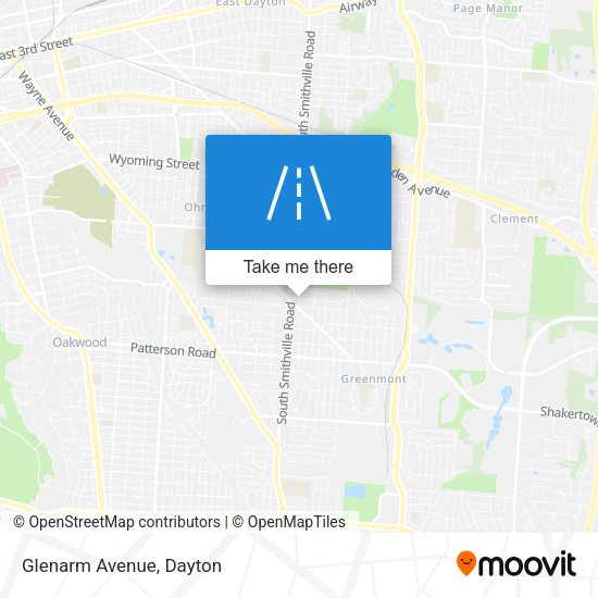 Mapa de Glenarm Avenue
