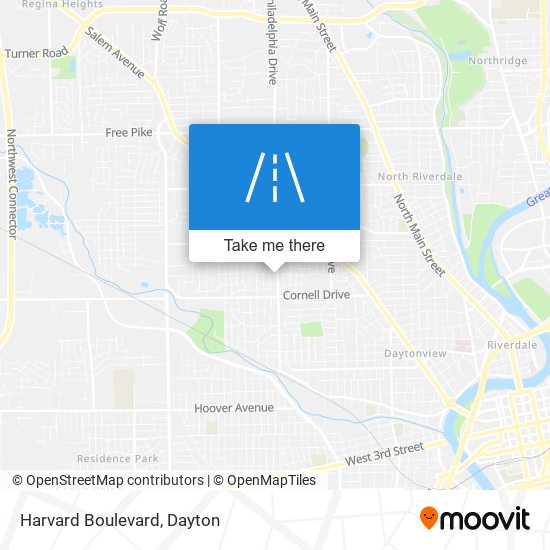 Harvard Boulevard map