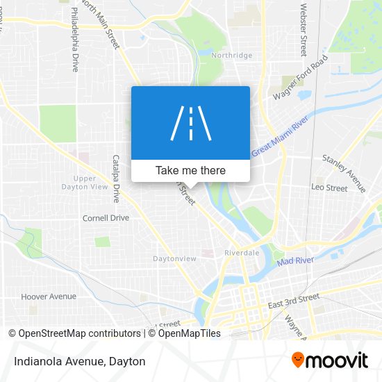 Mapa de Indianola Avenue