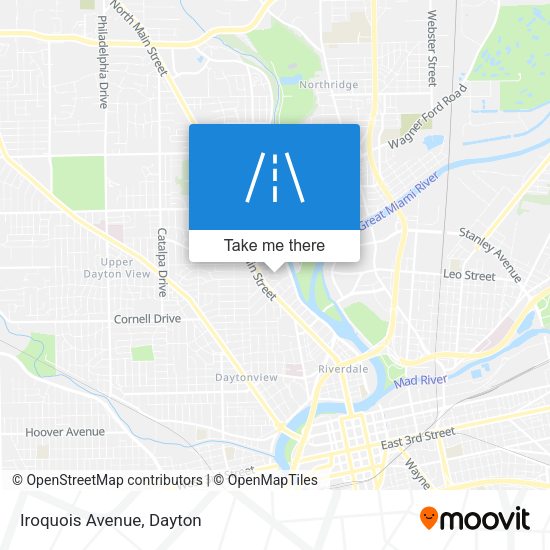 Mapa de Iroquois Avenue