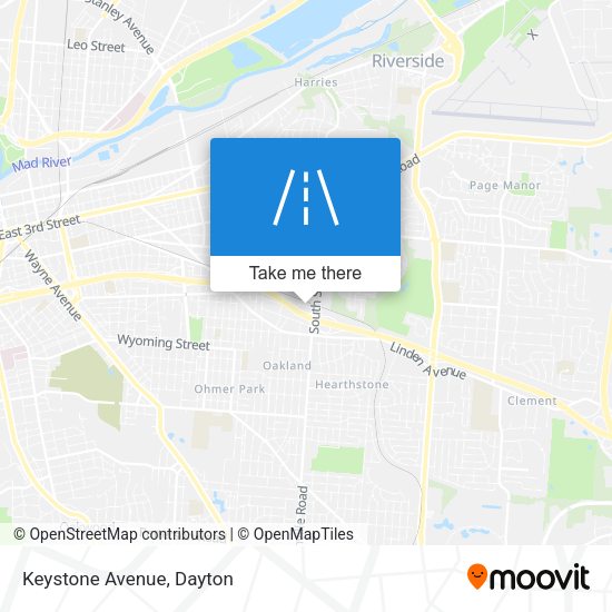 Mapa de Keystone Avenue