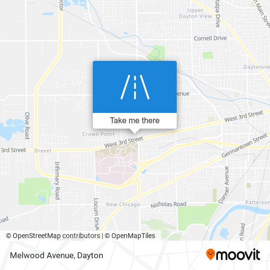 Melwood Avenue map