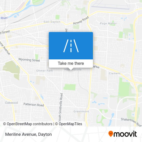 Meriline Avenue map