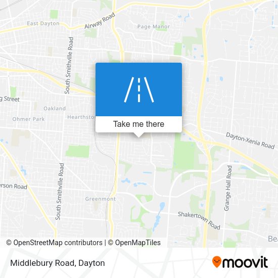 Mapa de Middlebury Road